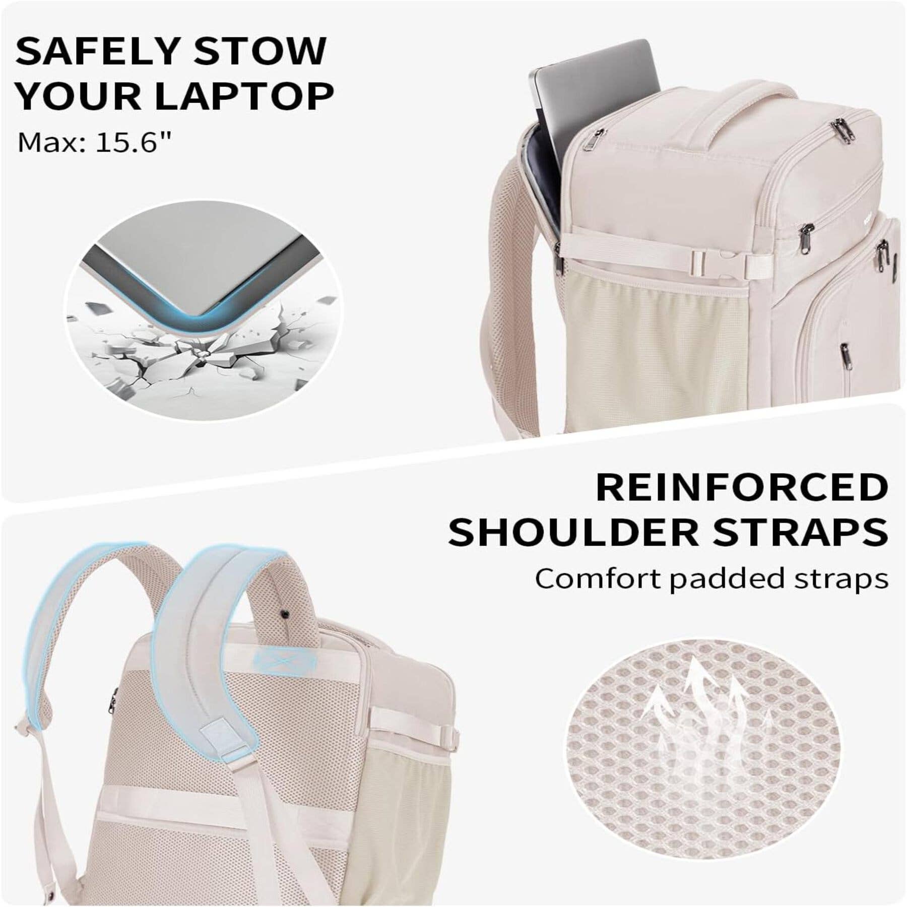 wandf - Wholesale Backpack – Unisex - ECOHUB 30L Flight-Approved Backpack USB Charging Port Bags50