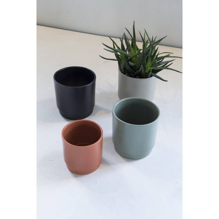 Ceramics Limburg - Wholesale Plant Pot - Eno pot matt grey XS
