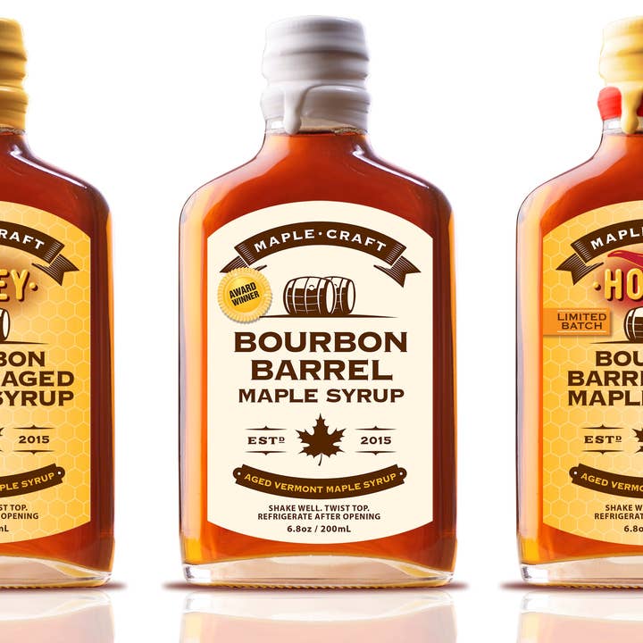 Maple Craft Foods - Wholesale Maple Syrup - Bourbon Barrel Aged Maple Syrup Starter Set (200mL)