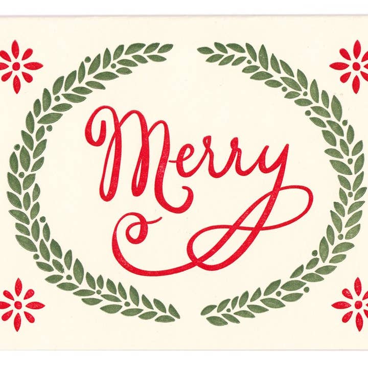 Morris & Essex - Wholesale Christmas Card - Merry Holiday Greeting Card