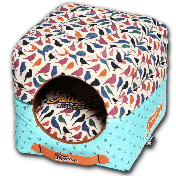 Touchdog Chirpin-Avery Convertible Squared 2-in-1 Dog Bed for wholesale by Pet Life