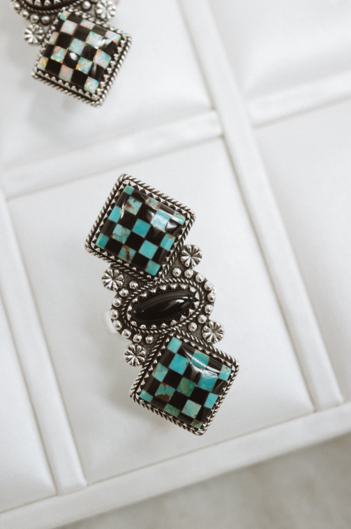 Krush Kandy - Venta al por mayor Anillos grandes/de cóctel - Anillo de Lienzo Jaque Mate6