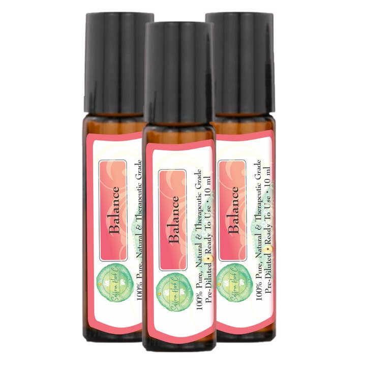 Saffron Herb Co. - Wholesale Essential Oil Roll-On - Balance Essential Oil Roller Bottle Blend • 100% Pure & Natural • Pre-Diluted • Ready To Use2