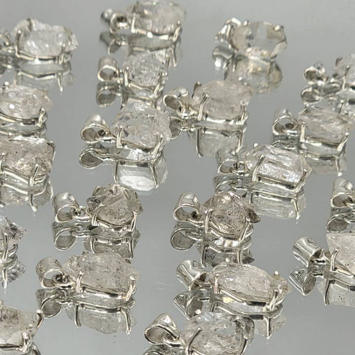Herkimer Diamond Pendant 925 Silver for wholesale by Distinction Crystals