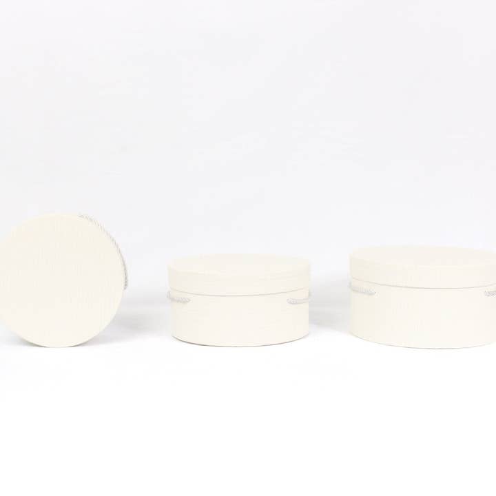 Elegant Design Supply - Wholesale Gift Box - Line Textures Round Box with Handle12