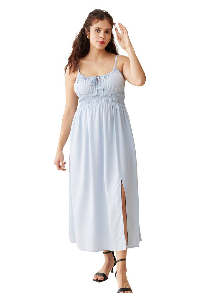 Women's Maternity Strappy Versatile Midi Dress for wholesale by Ingrid + Isabel