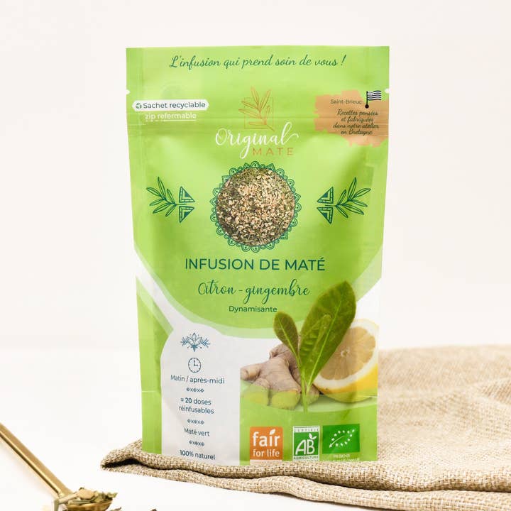 Bio-Zitronen-Ingwer-Mate - 70g für den Großhandel von ORIGINAL MATE
