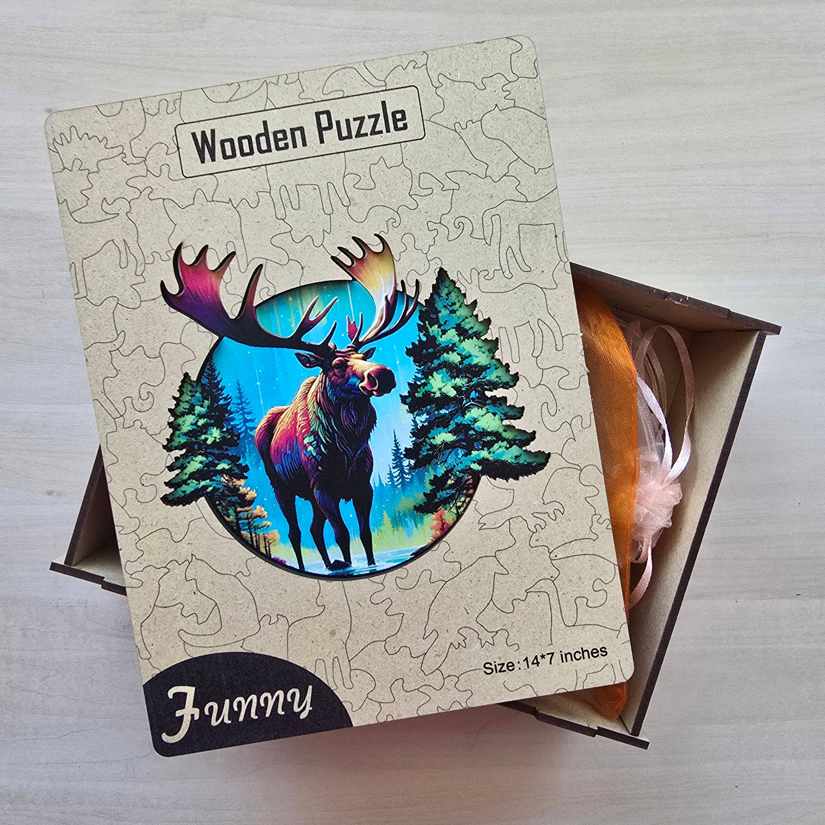 Art Factory LLC - Wholesale Puzzle - Adult - Moose wooden puzzle2