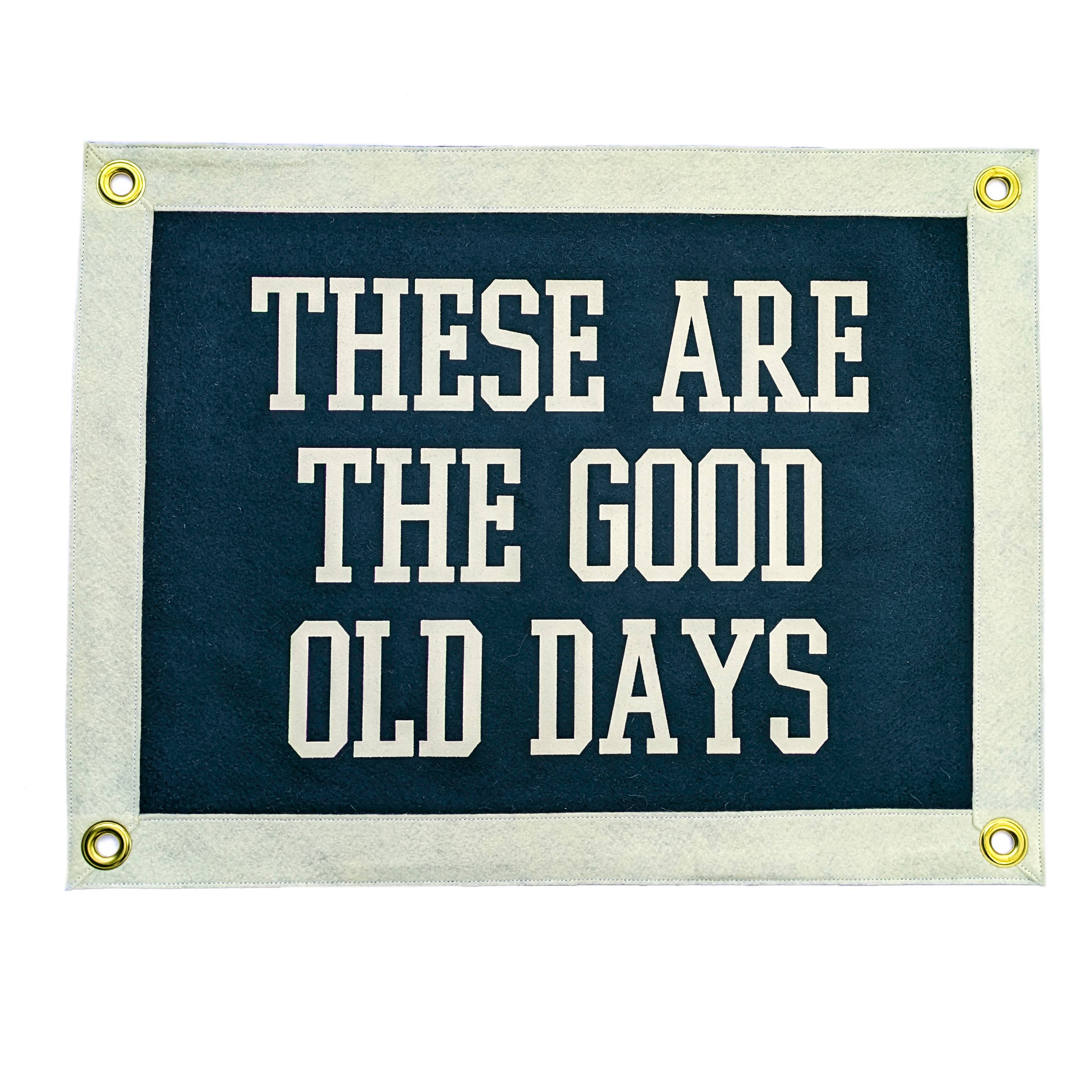 Pennant For Your Thoughts - Wholesale Banner - These Are The Good Old Days Camp Flag | Wall Hanging Banner2
