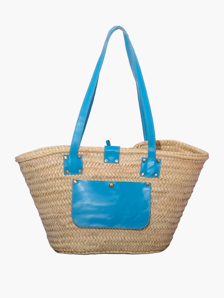 Straw bag - French Market Basket - Tote bag Handmade bag (Co for wholesale by isli and tisli