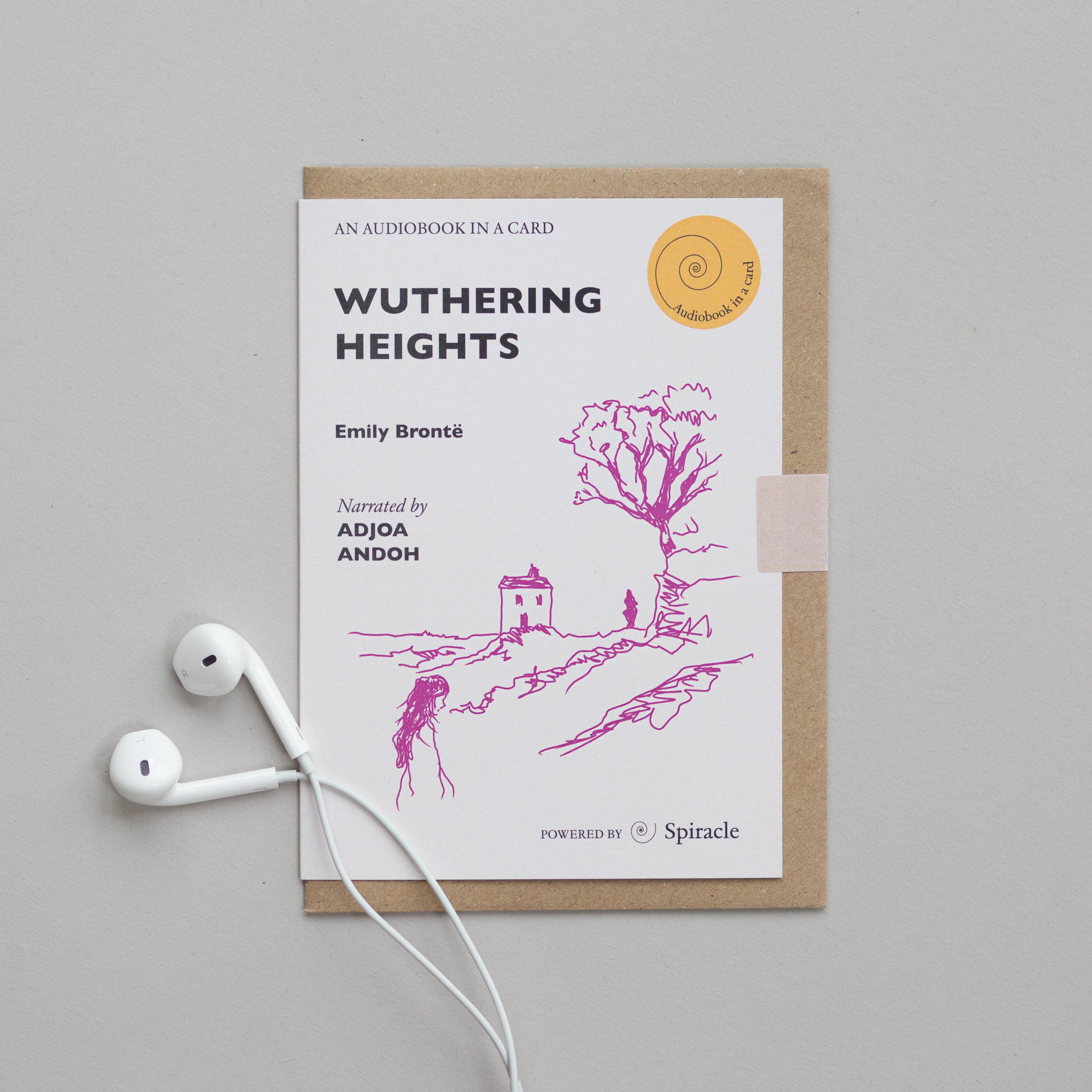 Spiracle Audiobooks – wholesale Everyday greeting card – Emily Brontë’s Wuthering Heights Audiobook Gift Idea4