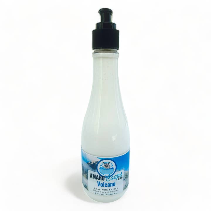 Volcano Goat Milk Lotion for wholesale by Amaro Soaps & Co.
