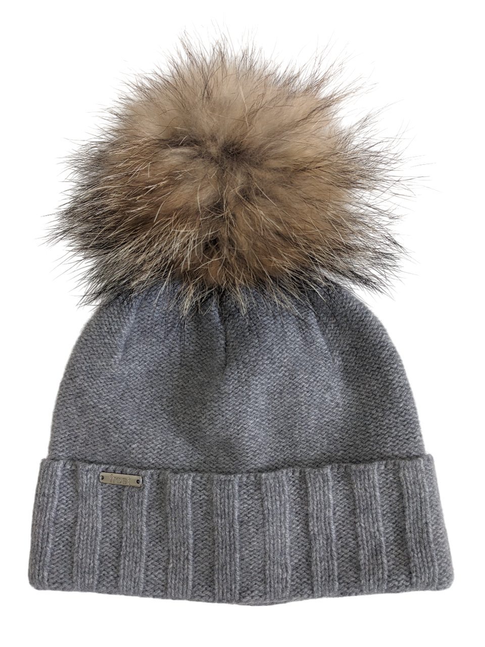 Frost Hats – wholesale Mössa - Dam – 50% kashmir 50% merinoullmössa med avtagbar pälsboll4