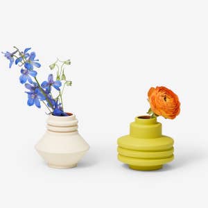 Ban.Do Vintage Inspired Rise and Shine Decorative Ceramic Orange Juice Vase
