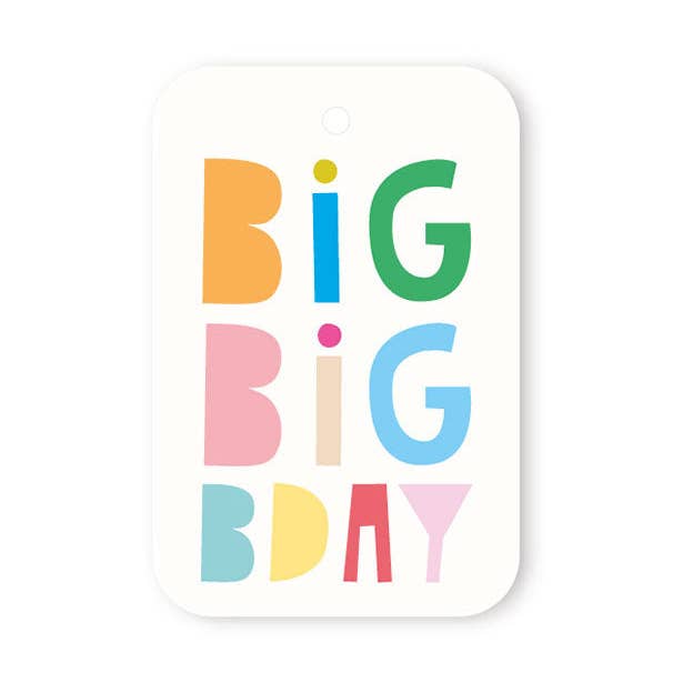 BIG B'DAY TAG for wholesale by Elly Oak