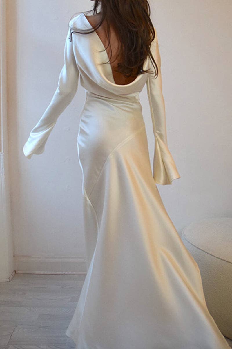 Mccolin - Vente Robe – femme - Robe décontractée élégante à manches longues1