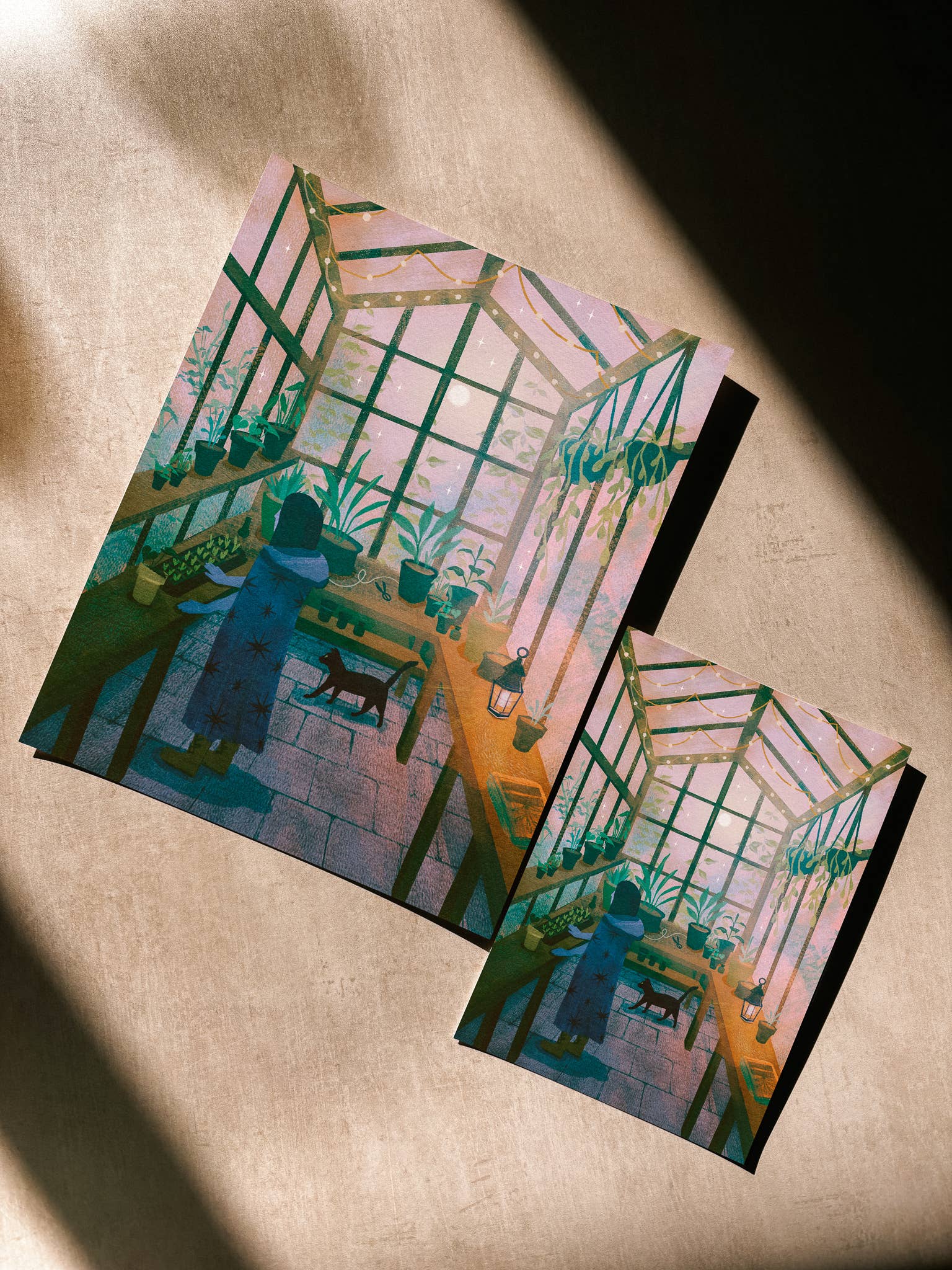 Lantern Print Co. - Wholesale Art Print - Art Print: Cozy Greenhouse; 5x7, 8x10, 4x61