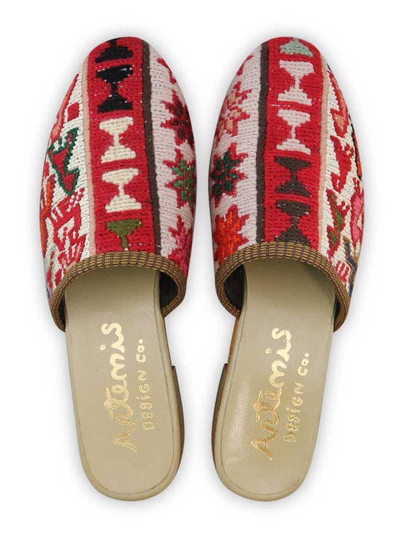 Ciabatte Sumak Kilim da donna, taglia 9 per la vendita all'ingrosso da parte di Artemis Design Co.