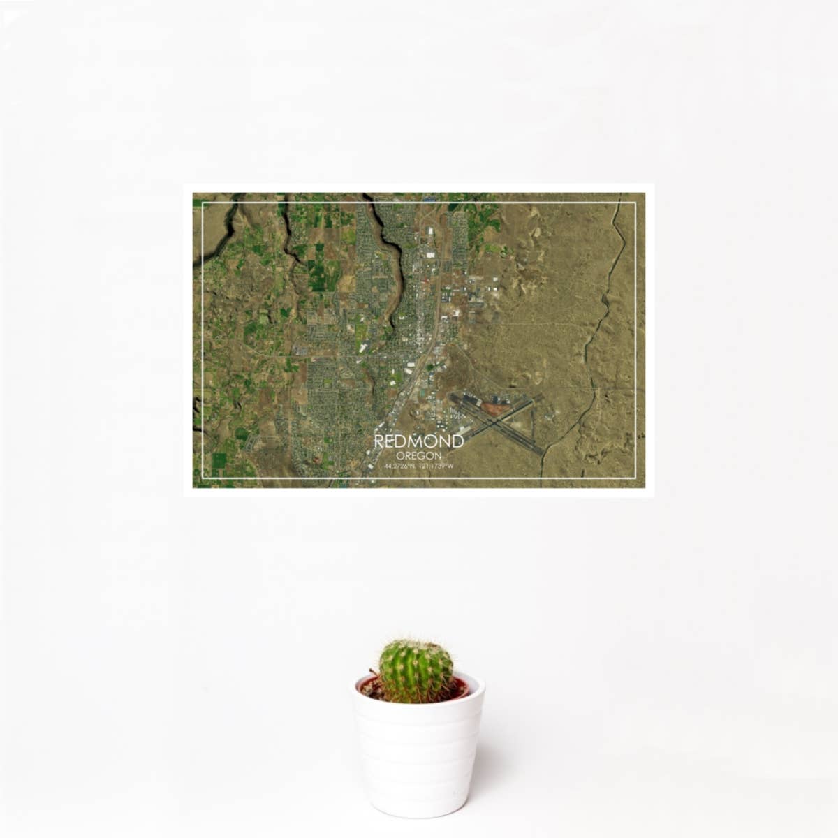JACE.design - Wholesale Art Print - Redmond OR Map Print Satellite1