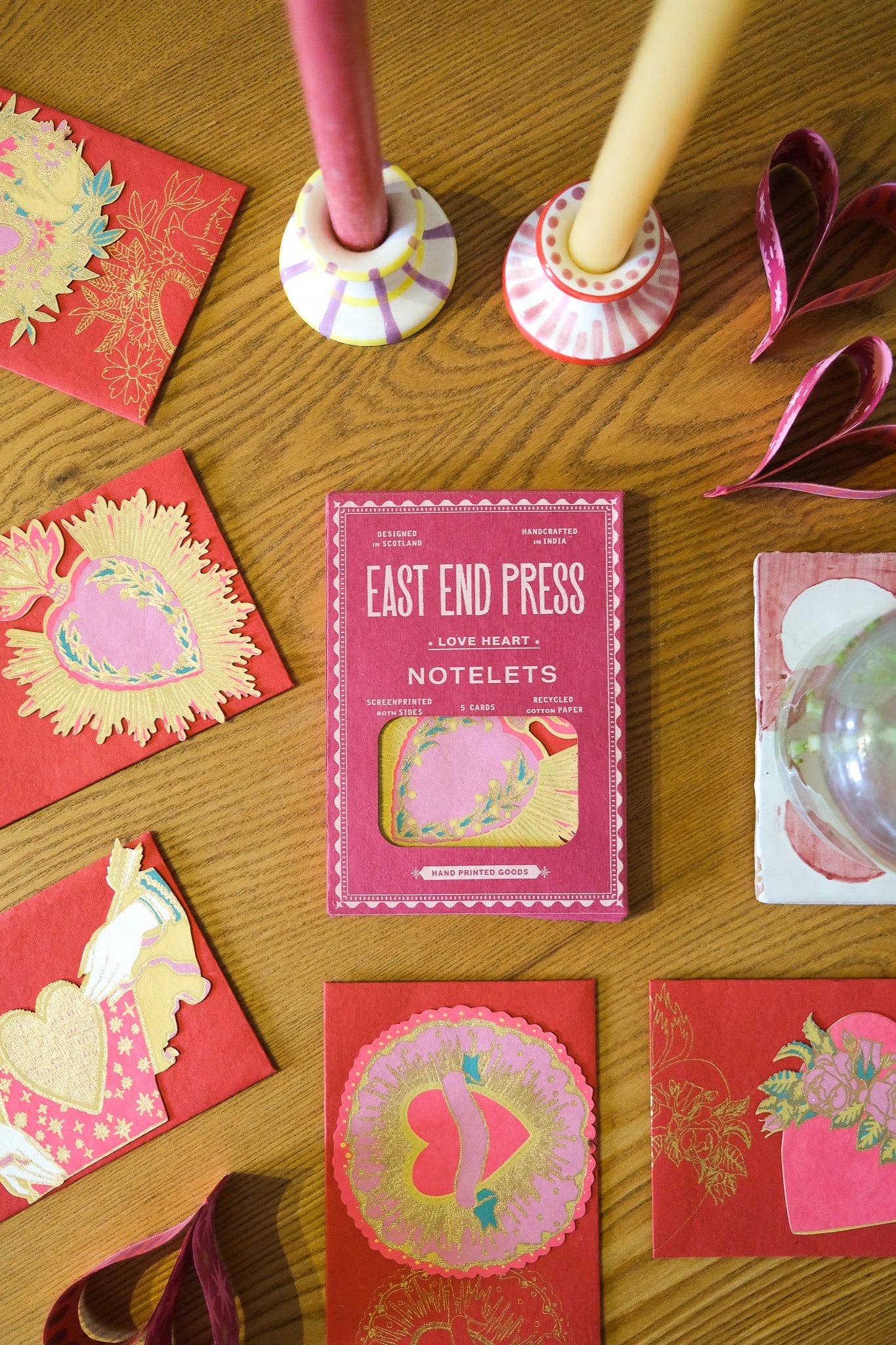 East End Press – wholesale Stationery/notecard set – Love Heart Notecards Set9