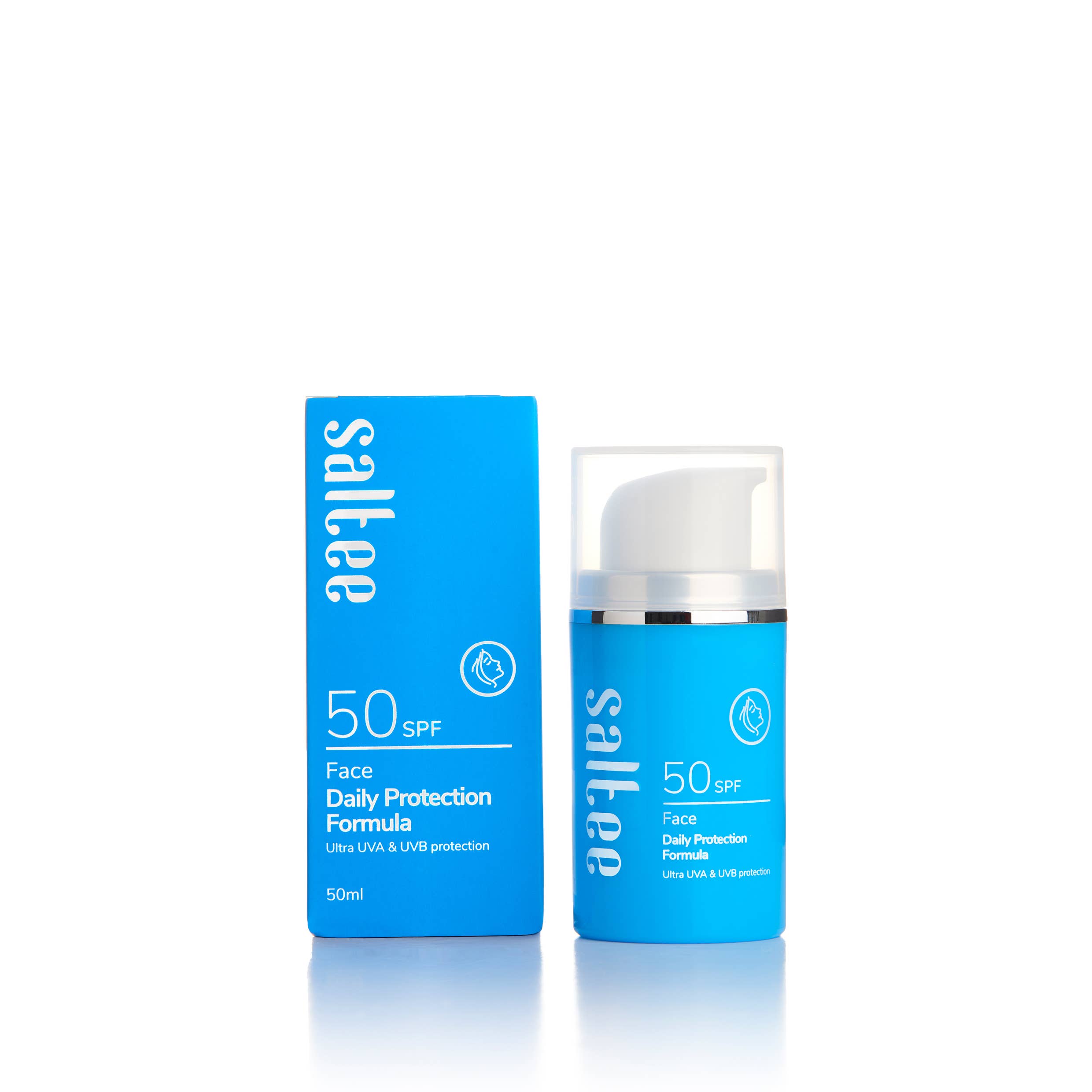 Saltee – wholesale Sunscreen – 50ml Saltee SPF50 Face Daily Protection Formula