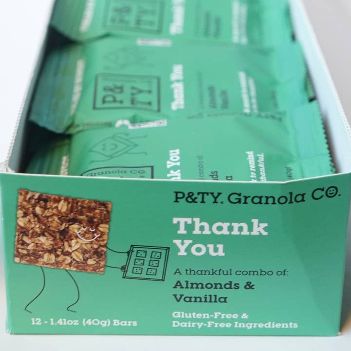 P&TY Granola Co. - Wholesale Snack Bar - Thank You Granola Bar: Almond, Vanilla4