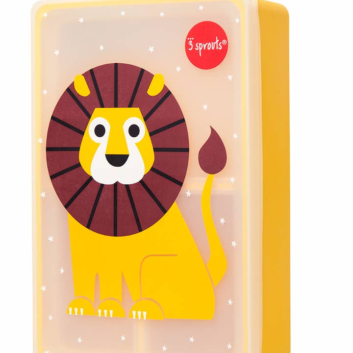 3 Sprouts - Wholesale Lunch Bag/Box - Kids - Lion Silicone Bento Box