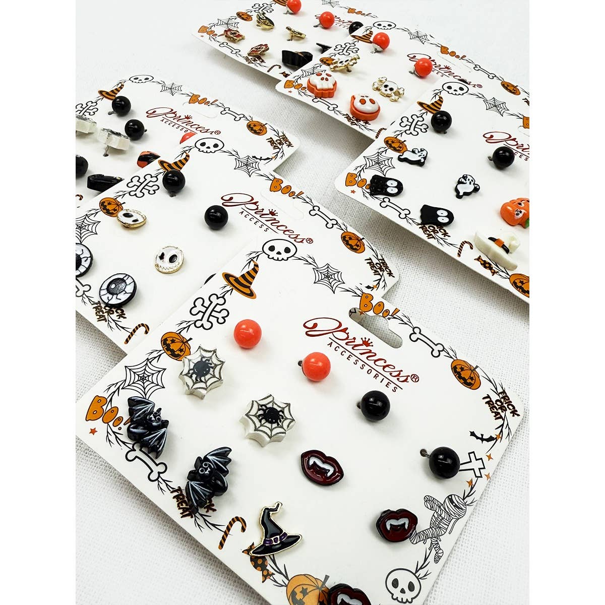 MIX COLOR Cute Halloween Theme Earring Set for wholesale on Faire7