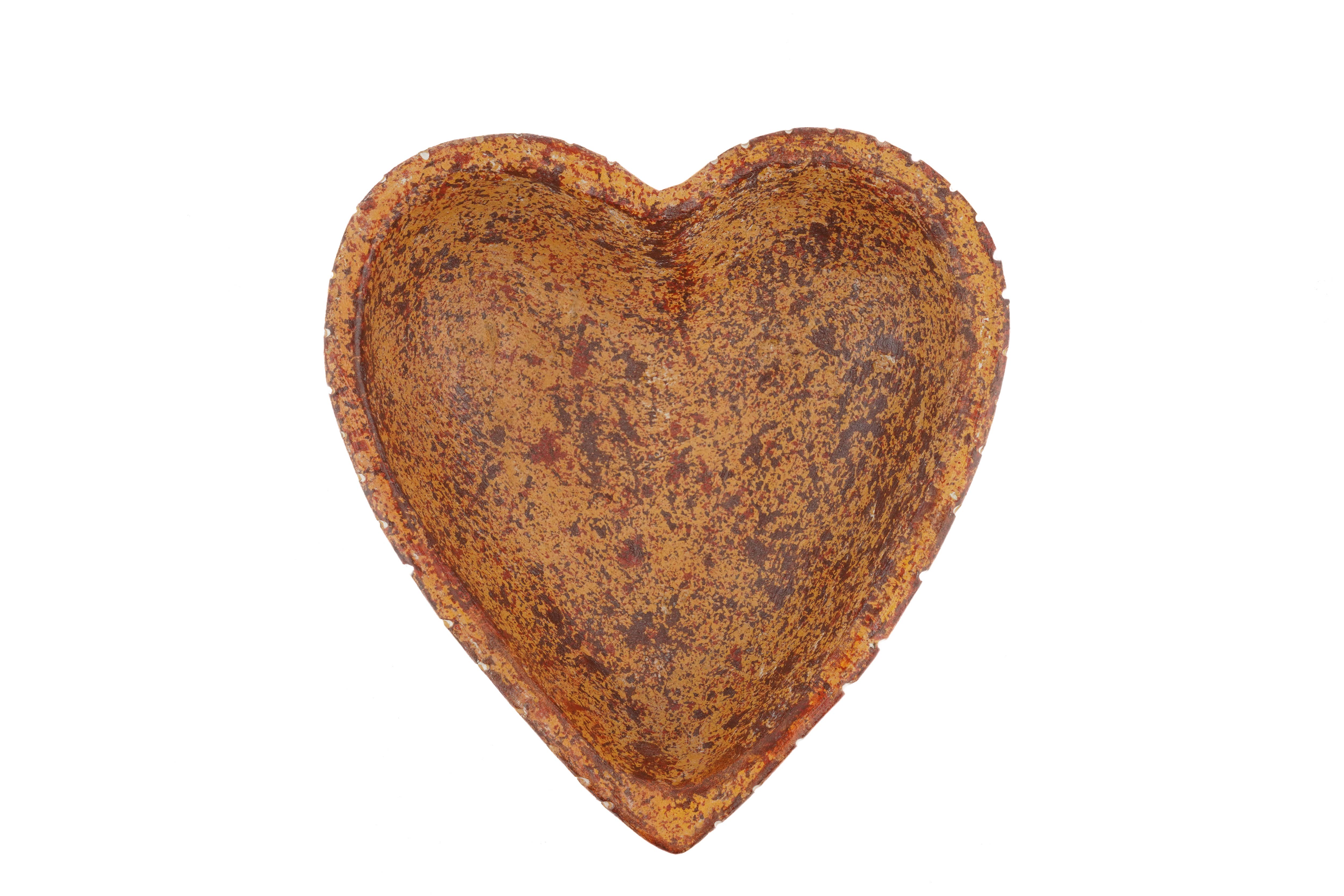 My Amigos Imports - Wholesale Candle Holder - Simple Heart Candle Clay Vessel -2 Color Choices5