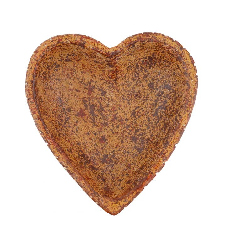 My Amigos Imports - Wholesale Candle Holder - Simple Heart Candle Clay Vessel -2 Color Choices5