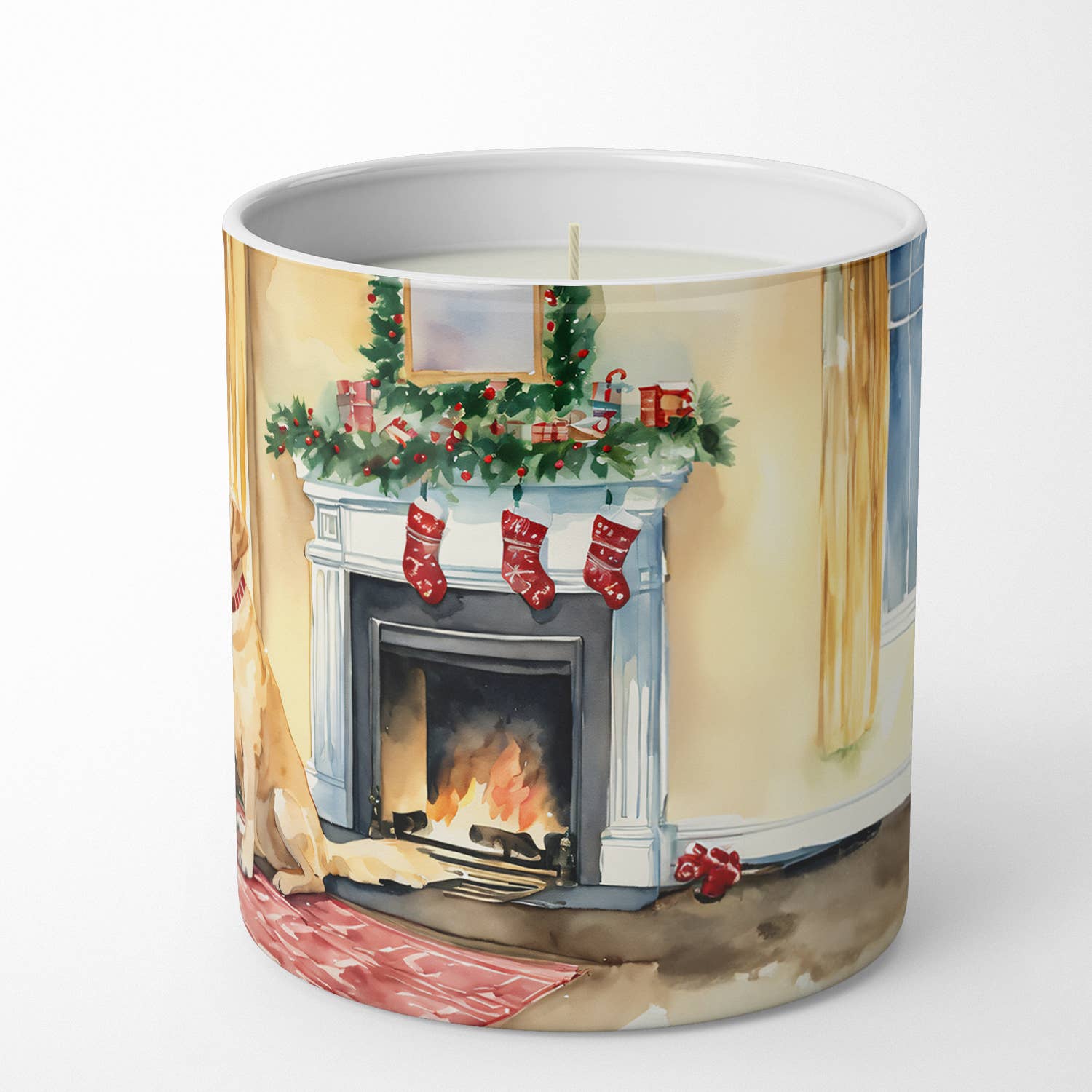 Caroline's Treasures - Wholesale Jar/Filled Candle - Labrador Retriever Cozy Christmas Soy Candle DAC26973