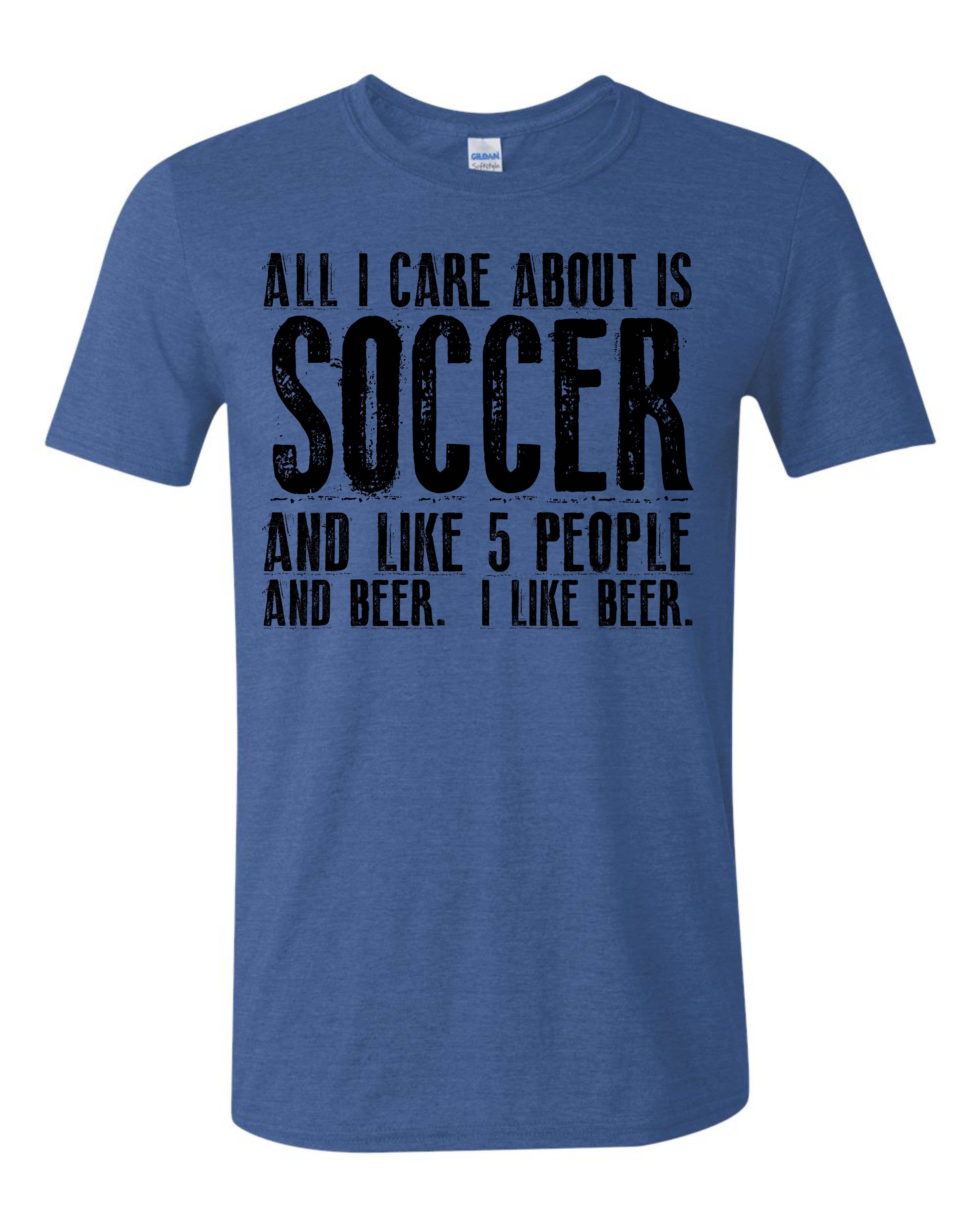 American Threadz Apparel - Venta al por mayor Camiseta serigrafiada - Unisex - FÚTBOL Y CERVEZA0