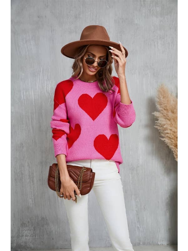 Miss Sparkling - Wholesale Pullover-trui - Dames - Trui met hart3