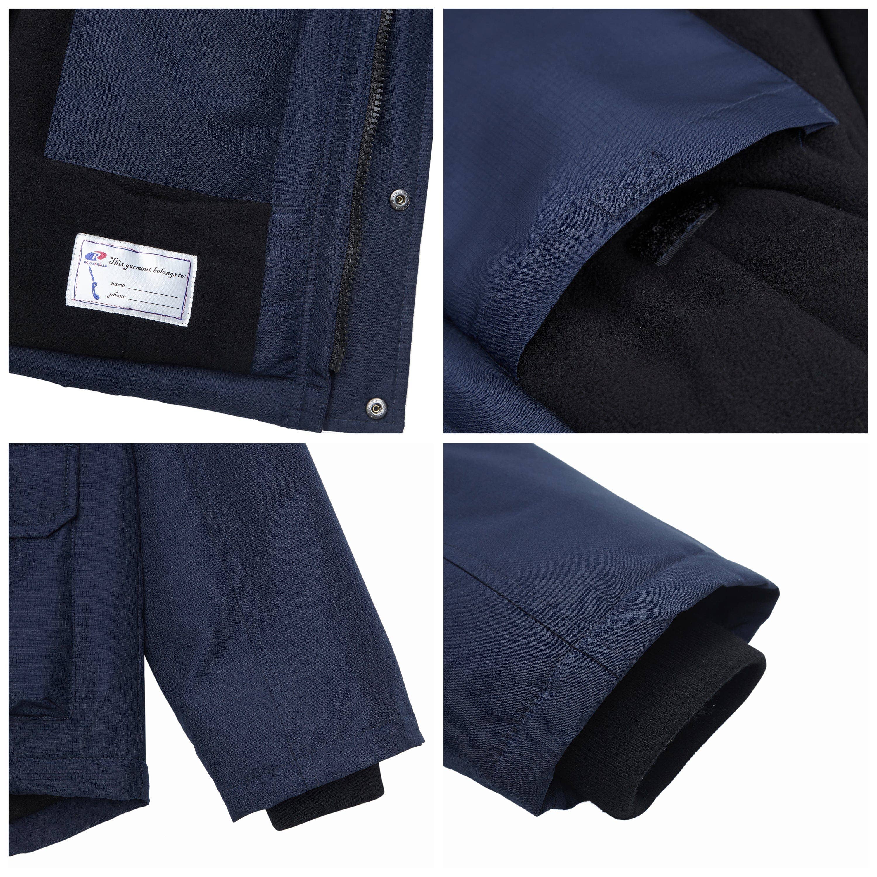 Rokka & Rolla - Wholesale Parka - Kids - Boys' Ripstop Parka Jacket Fleece Lined Winter Coat21