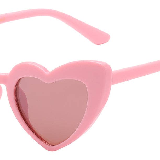 Unisex heart shape polymer sunglasses for wholesale by Luna Sunglasses