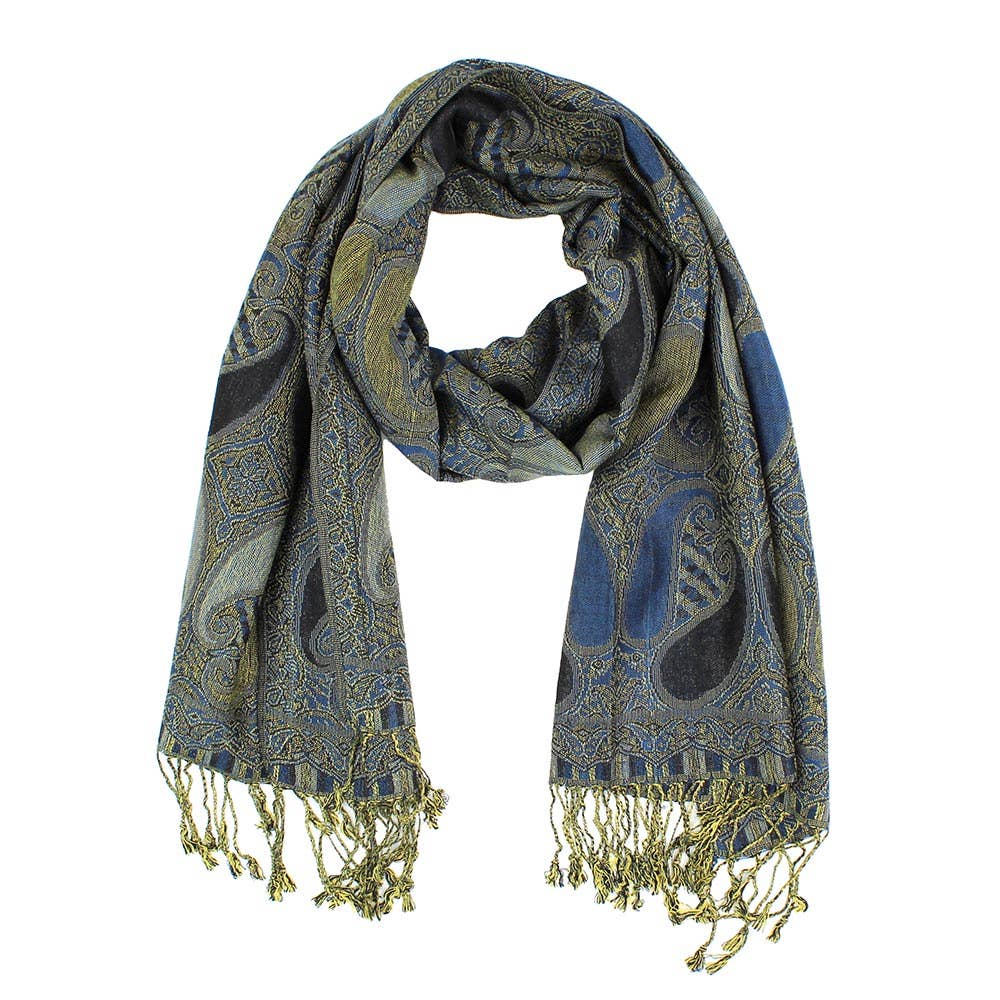 Sensibling Corp. - Wholesale Scarf - Women's - Large Paisley Pashmina Scarf Shawl22