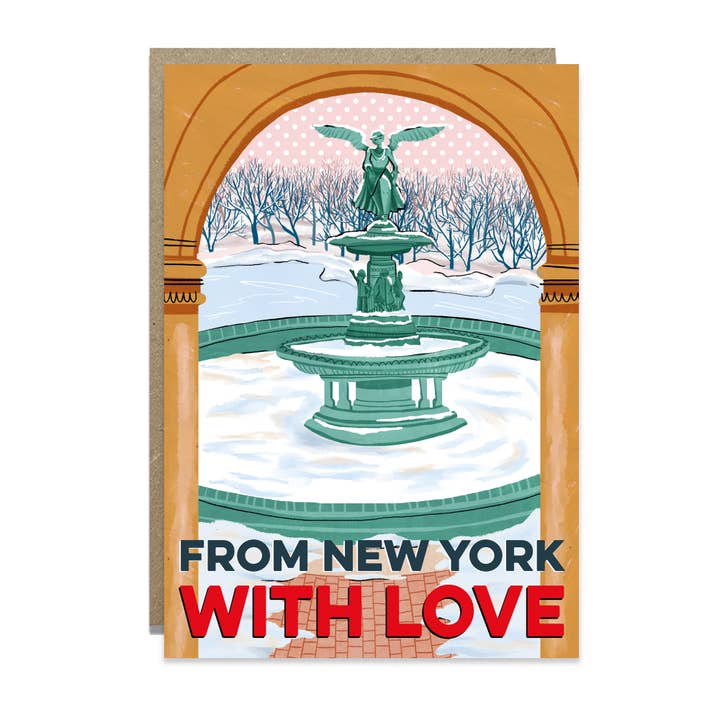 NYC Christmas Card - Central Park - New York City for wholesale by Callie Stay Cool