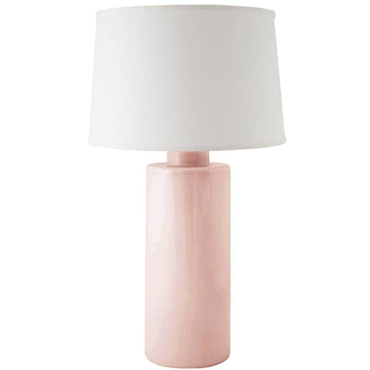 Blush Solid Column Lamp for wholesale by Lo Home | Ruby Clay