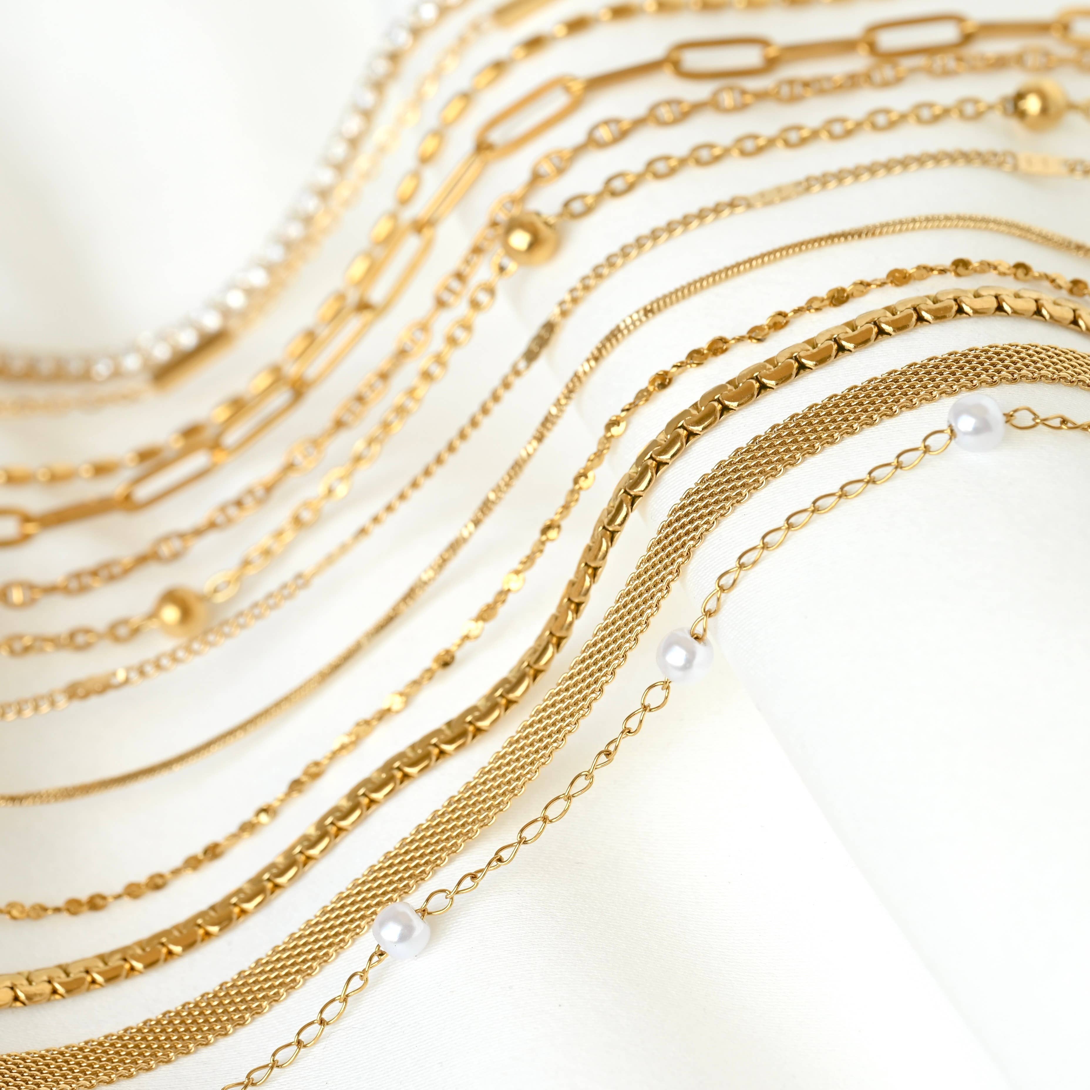 Blueyejewelry - Wholesale Link & Chain Necklace - Specialty Chain Necklaces - Waterproof Gold Chains8