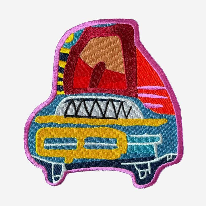 Embroidered Patch Rider for wholesale by Isabelle Gougenheim Designs