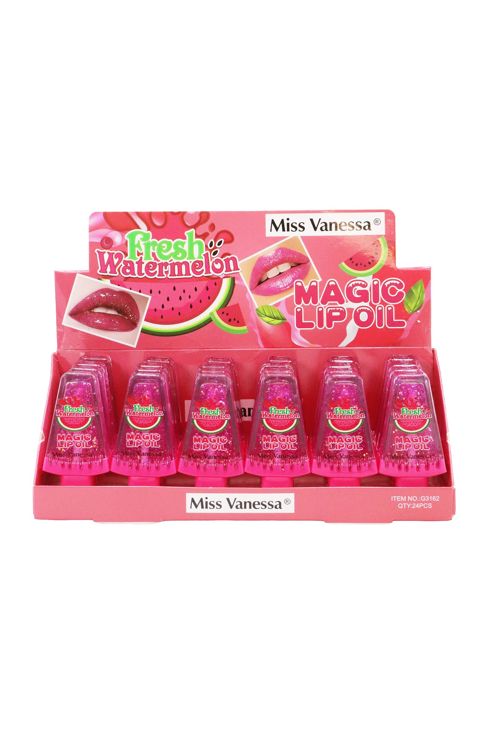AS SHOWN Watermelon Magic Tint Lip Oil Gloss - 24 Pcs for wholesale on Faire2