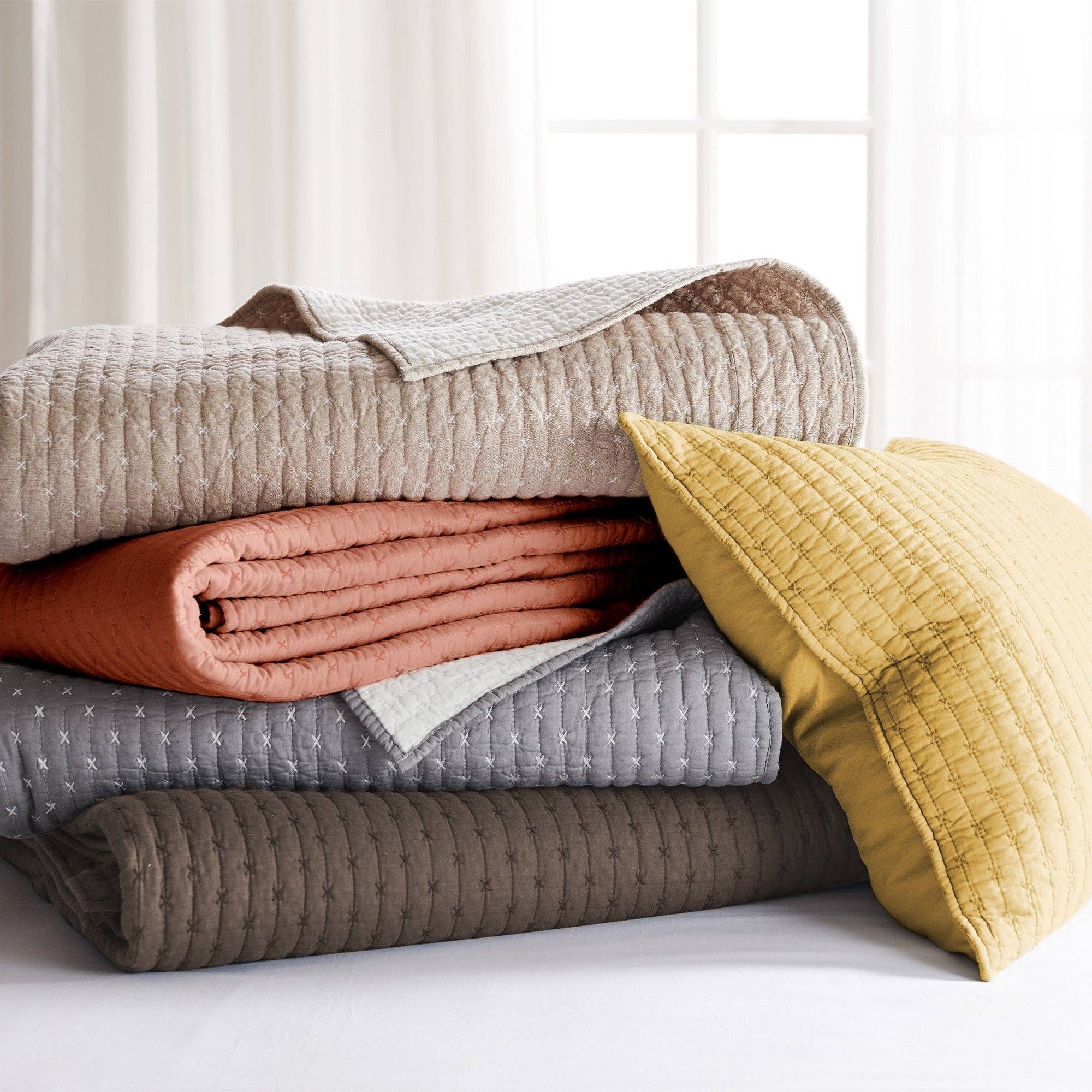 Levtex Home - Vente Parure de lit - Ensemble de couette en point de croix98