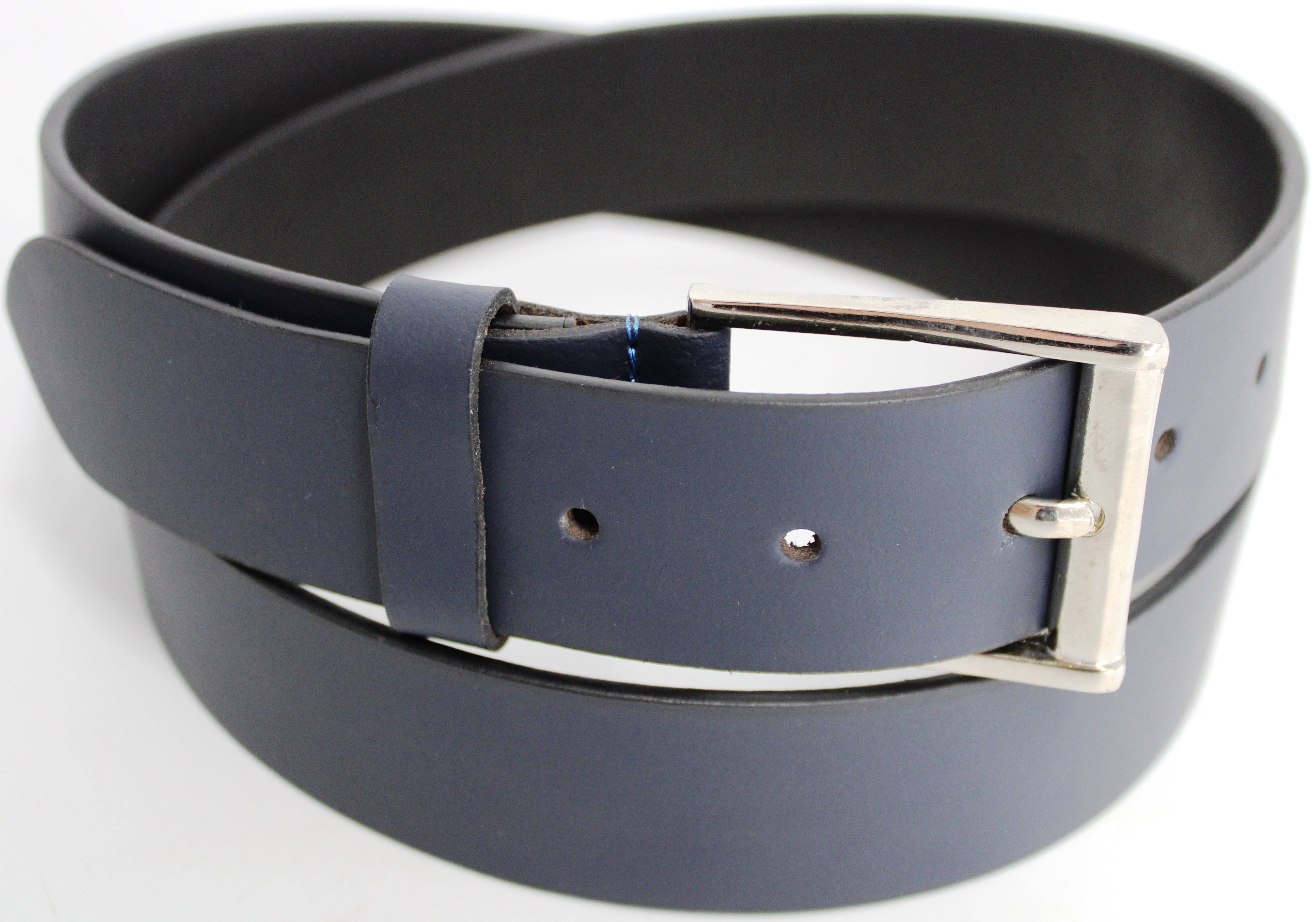 hide & chic – wholesale Belt – Women's – Genuine Full Grain Leather Belt. Colour: Navy.8