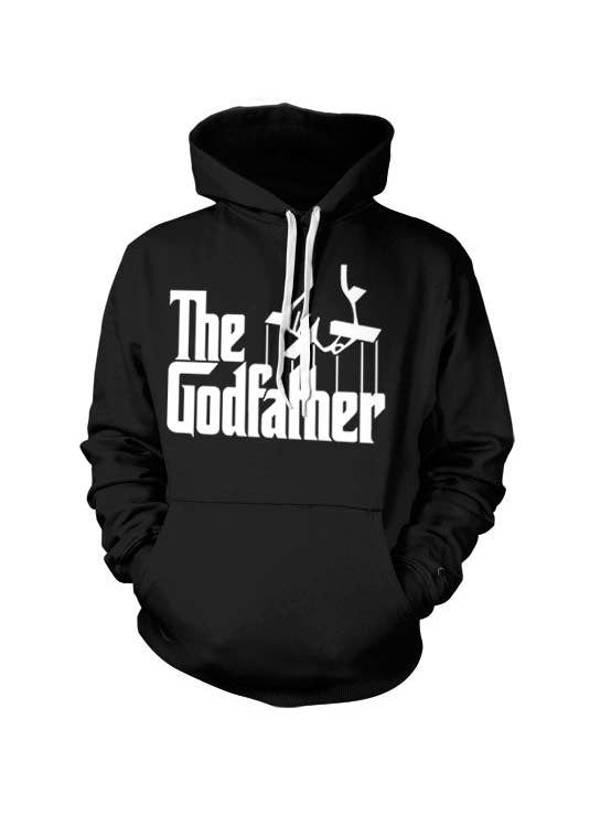 Negro Sudadera con capucha y logo de El Padrino de venta al por mayor en Faire