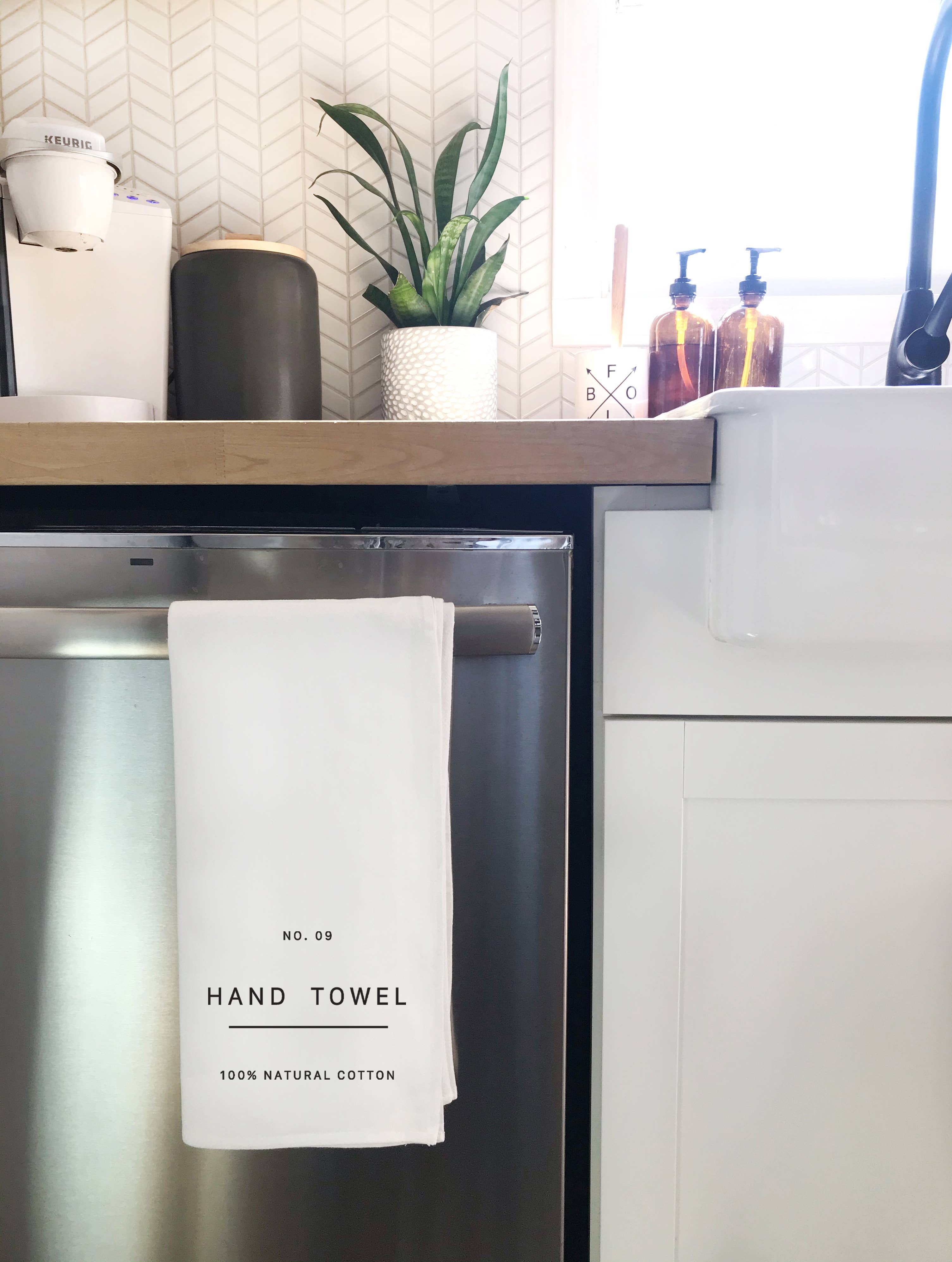 Perfect Day Print Co - Wholesale Tea Towel - Modern Tea Towel, Minimalist Black & White Hand Towel3