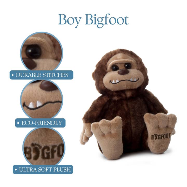 The Petting Zoo - Wholesale Stuffed/Plush Toy - Kids & Baby - 12" (31cm) Wild Onez Bigfoot Boy Mythical2
