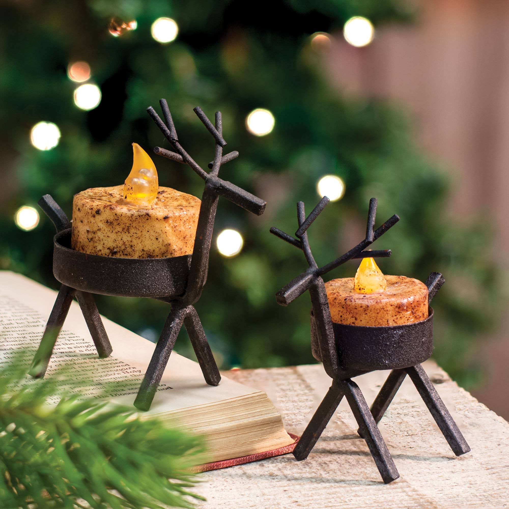 The Hearthside Collection - Wholesale Candle holder - Reindeer Tealight Holder - Large2