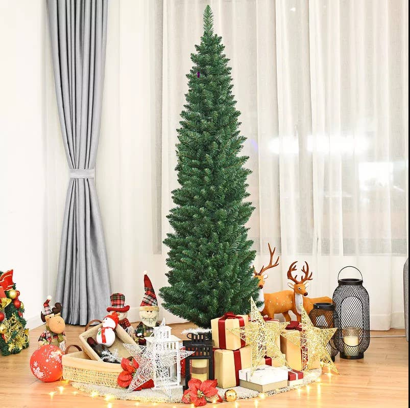 Perfect Holiday - Vendita all'ingrosso Alberi di Natale finti - Albero di Natale a matita da 6,5 piedi Slim Abete di Tiglio Artificiale9