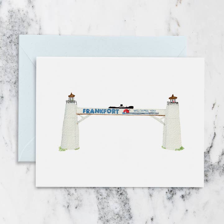 Crissie Vitale Creative - Wholesale Stationery/Notecard Set - Frankfort Welcome Arch Note Cards Single0