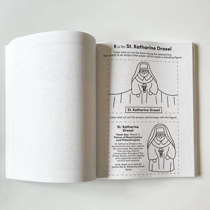 The Little Rose Shop - Wholesale Colouring and activity book – kids and baby - Catholic ABC Preschool Kindergarten Activity Workbook3